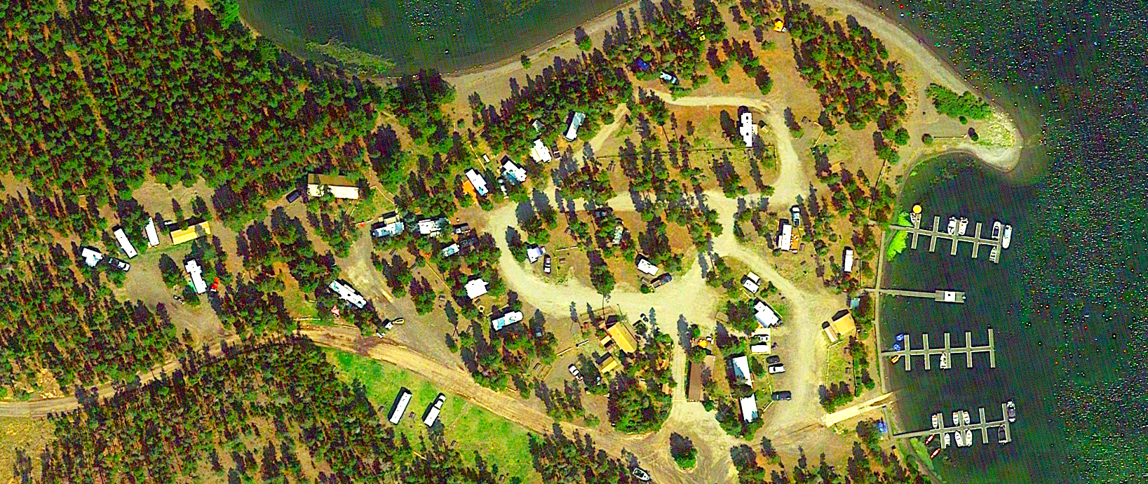 Madison Arm Resort RV Park Aerial