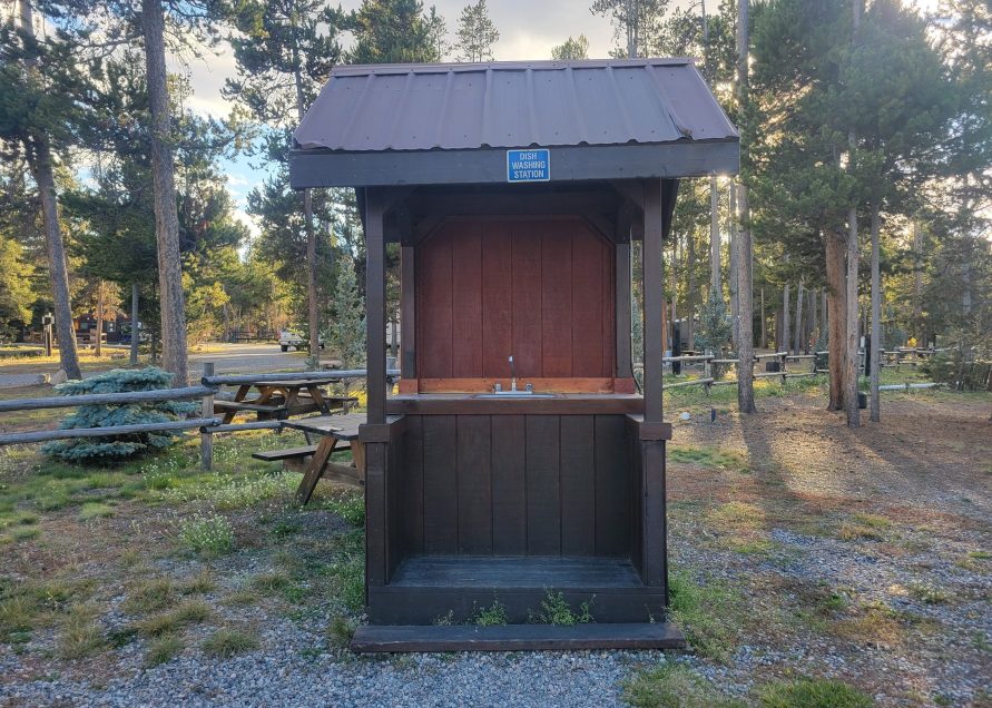 Main Campground Dish Cleaning Station