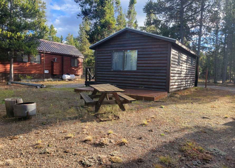 Cabin 3 rear View Gallatin National Forest