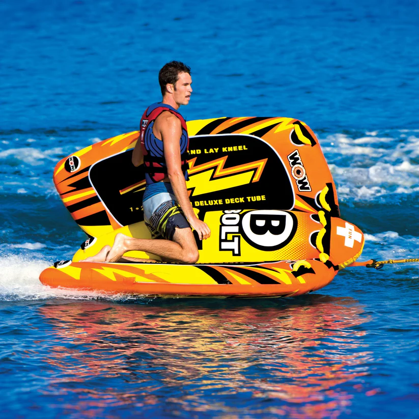 Float Tube Rental - Bolt 1-4 Person Inflatable Deck Towable Tube ...